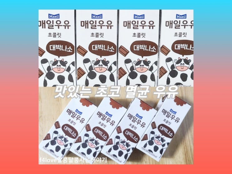  내돈내산) 매일유업 멸균 초코 우유--우리집 남자들 간식