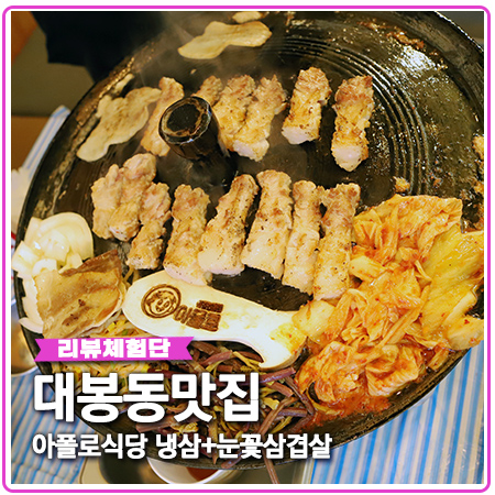 대봉동 맛집 대구 아폴로식당의 냉동삼겹살