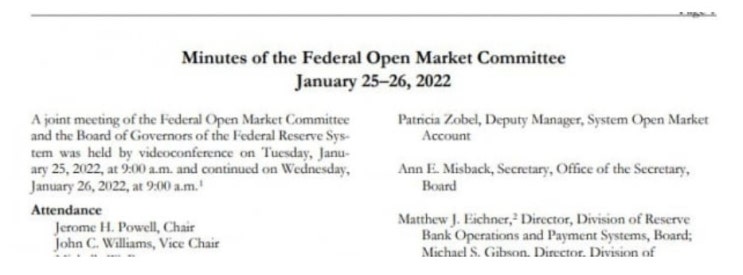 1월 FOMC 회의록