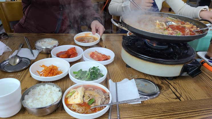 애월 어음리맛집 도치돌한우숯불 곱창전골