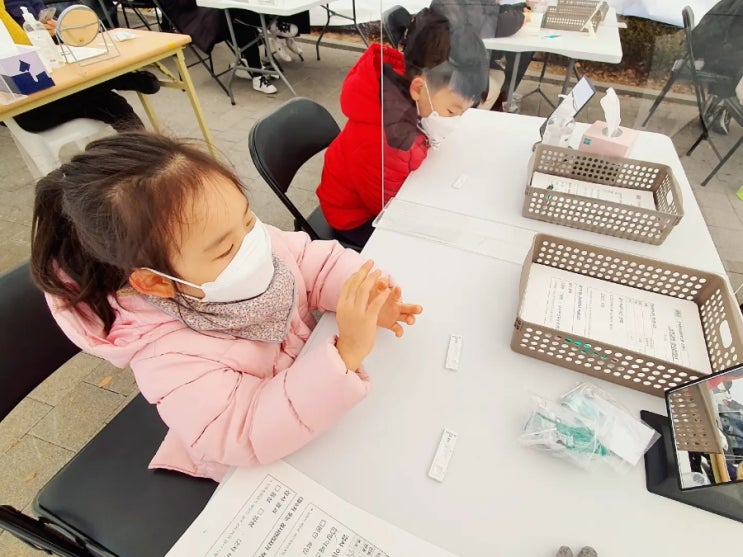  선별진료소에서 신속항원검사 받은 날. 코로나검사 진단키트 사용방법, 음성확인서