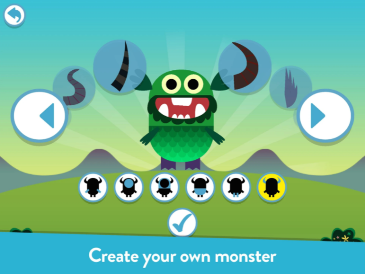  애플 앱스토어와 구글 플레이 스토어 양쪽에서 무료 배포중인 어린이 영어 교육용 어플 (teach your monster to read)