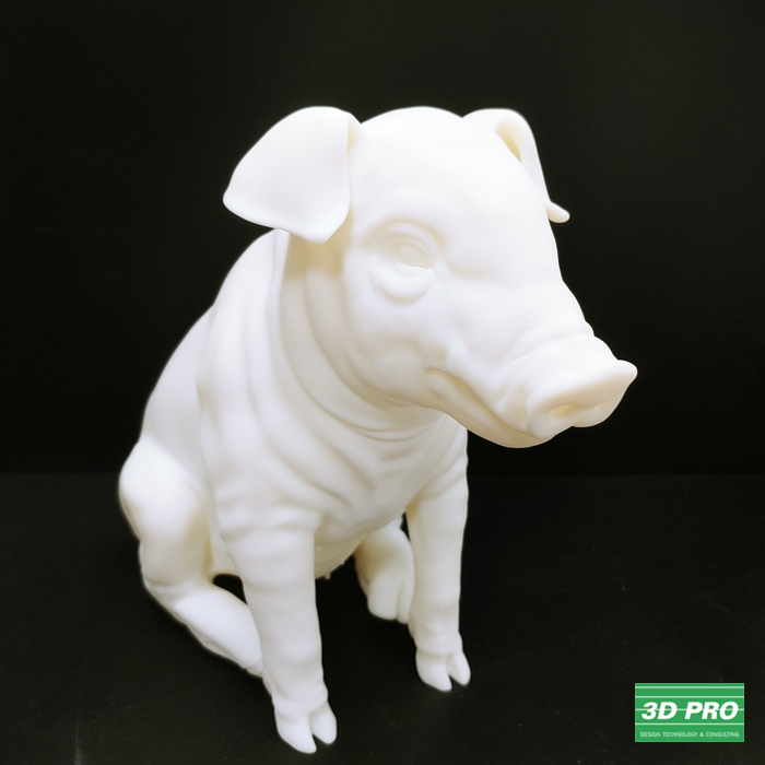 3D 프린팅 돼지 모형물 제작/3D 프린터 시제품 출력/대학생졸업작품/SLA 레이저 방식/ABS Like 레진 소재 /쓰리디프로/3D프로/3DPRO