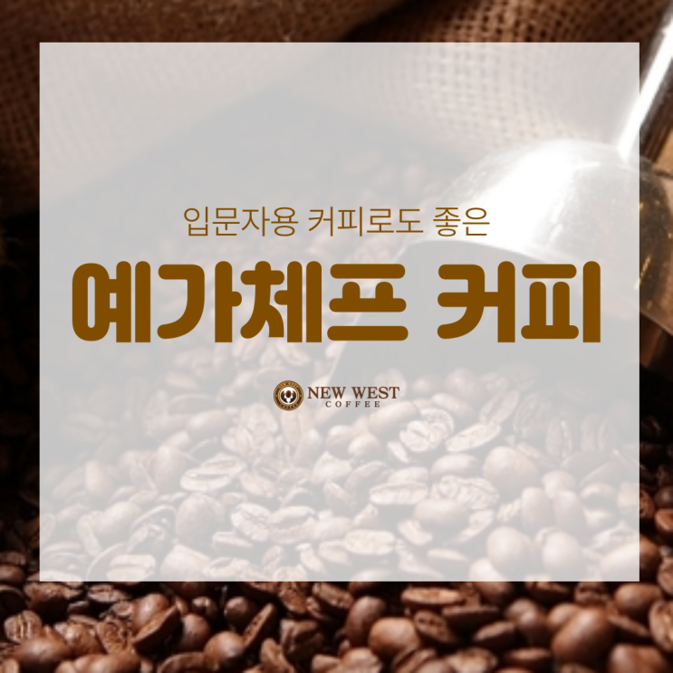  입문자용 커피로 좋은 예가체프 커피
