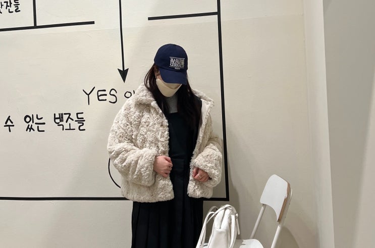  마리떼 프랑소와 저버 모자 코디,착용 후기 MARITHE FRANCOIS GIRBAUD CLASSIC LOGO CAP navy