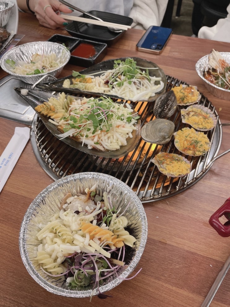 오이도 : 주말나들이 가까운 바닷가 바람쐬기 청춘브라더스조개구이, 프로젝트C 카페 파우치구매