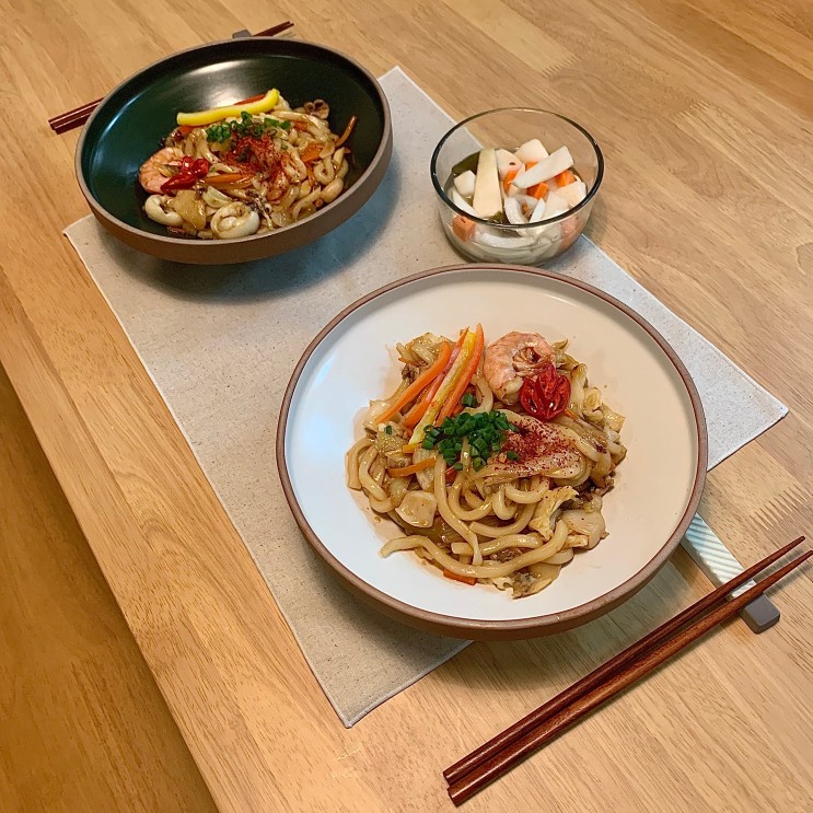 양배추 해물 볶음 우동, 초간단 레시피 한 그릇 요리