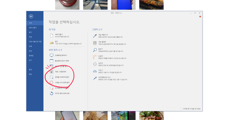  컴퓨터 화면 캡처 무료 프로그램 픽픽 (PicPick), 자동 스크롤 캡처 사용 방법