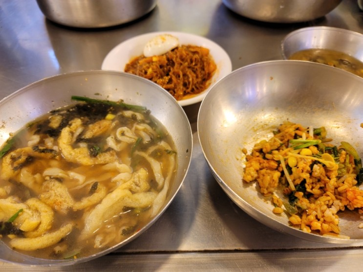 남대문칼국수골목 남해식당 보리밥 냉면 칼국수 세트가 7000원