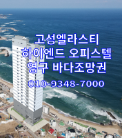  고성 봉포 엘라스티 하이엔드 풀옵션 오피스텔 분양 안내