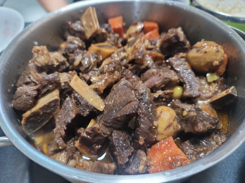 소갈비찜 !~ 소갈비 핏물제거 간단방법 꿀팁 !! ㅎㅎ
