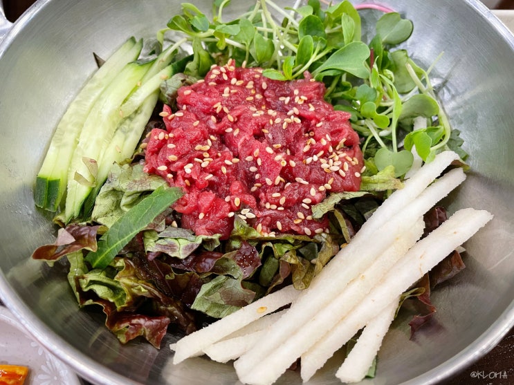  광장시장 부촌육회 미슐랭 빕그루망 육회비빔밥 맛집