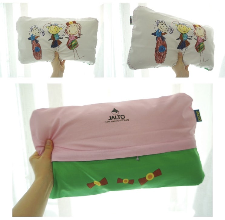  베개커버 만들기 JALTO DIYKIT 아이 그림 잘또