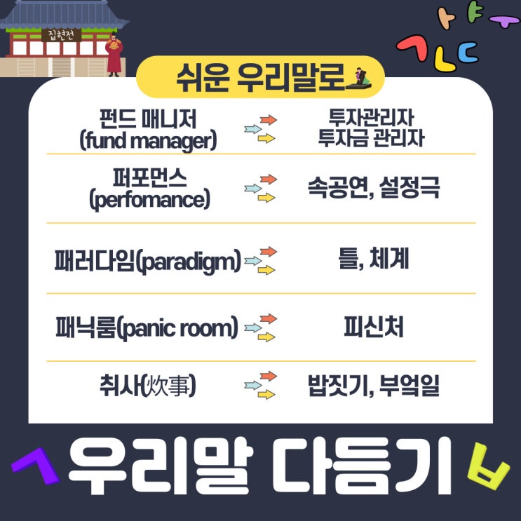  [2월 18일 한글사랑] 외래어, 외국어, 한자어를 쉬운 우리말로 다듬어서 사용해 보기-다듬은 말