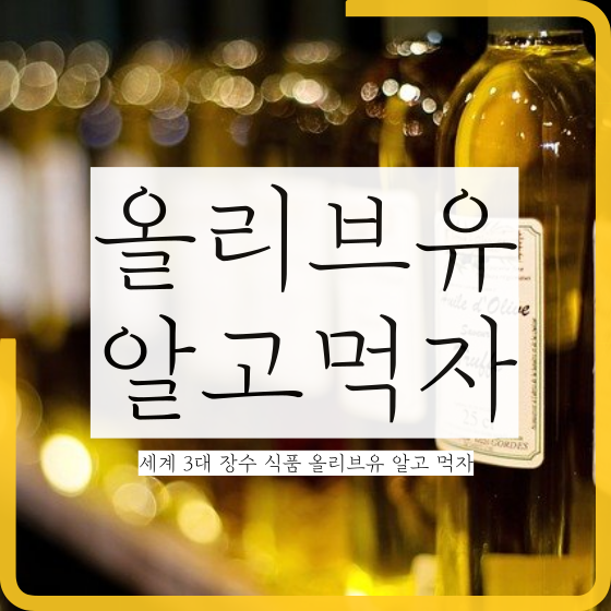  [생활][정보] 세계 3대 장수 식품, 올리브유 알고 먹자 (종류, 효능, 섭취방법)