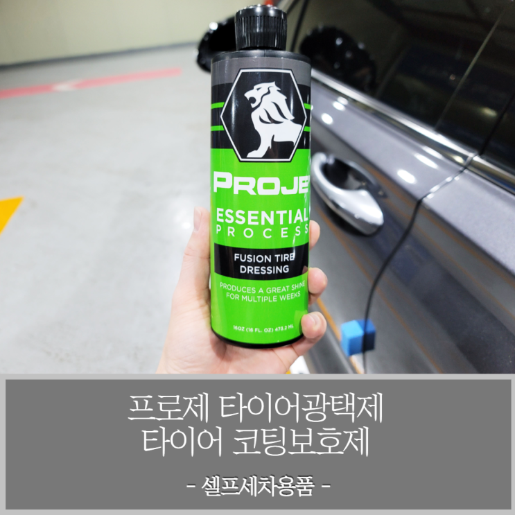  프로제 타이어광택제 자동차 셀프세차용품 타이어 관리제로 추천