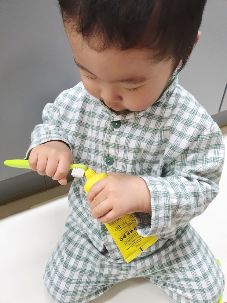  아기 무불소 치약 몽디에스, 아기치약 사용시기는?