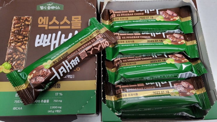  프로틴 초코바 엑스스몰 빼바