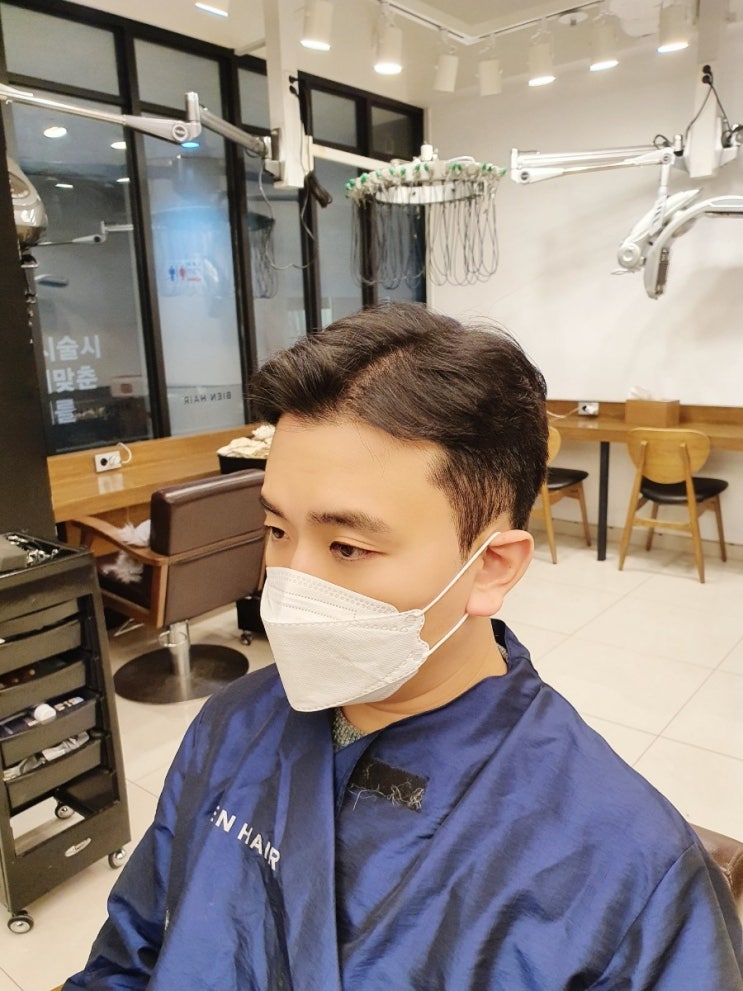  강남역 미용실 추천 비앤헤어 남자 포마드 커트, 다운펌 후기