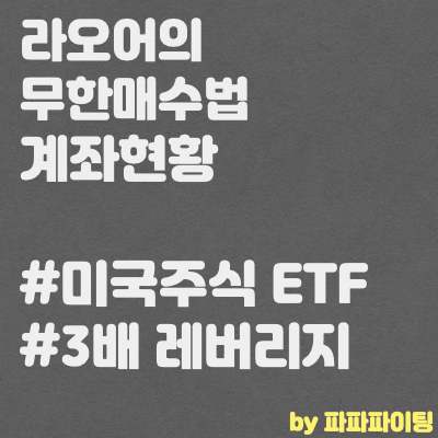  라오어의 무한매수법 미국주식 ETF 투자 근황