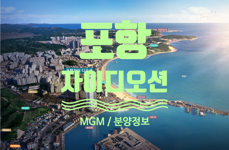  포항자이디오션 mgm등록 및 분양정보입니다