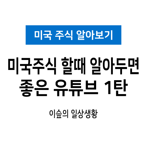 미국주식 미국주식 할때 알아두면 좋은 유튜브 1탄(Feat. 피셔인베스트, 멘탈이전부다, 소몽, 삼프로)