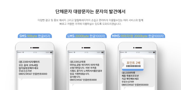  [단체문자] 그림문자 광고문자 대량문자 문자의발견