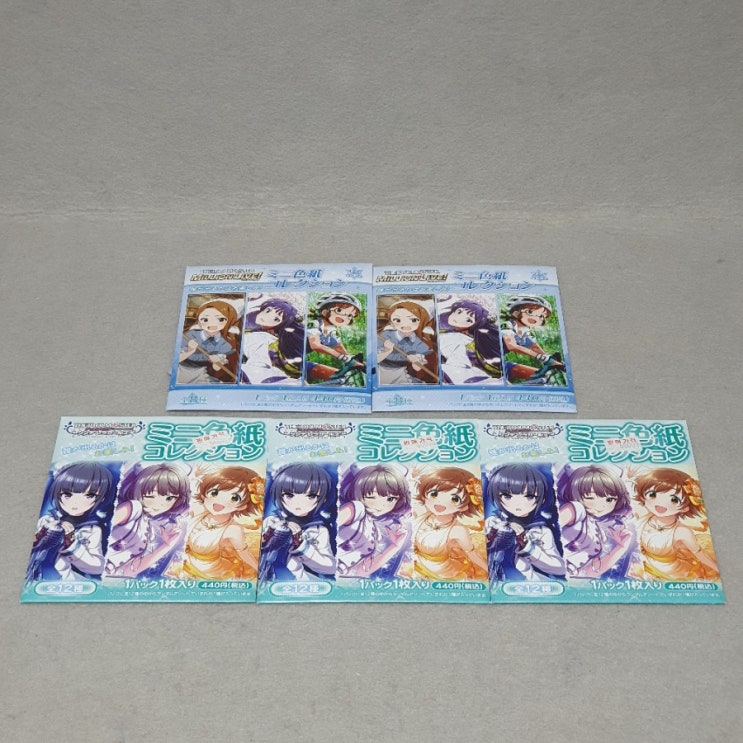 [애니·게임 굿즈] 무빅(MOVIC) 아이돌 마스터(THE iDOLM@STER) 신데렐라 걸즈(신데마스), 밀리언 라이브(밀리마스) 미니 색지 컬렉션 개봉 리뷰