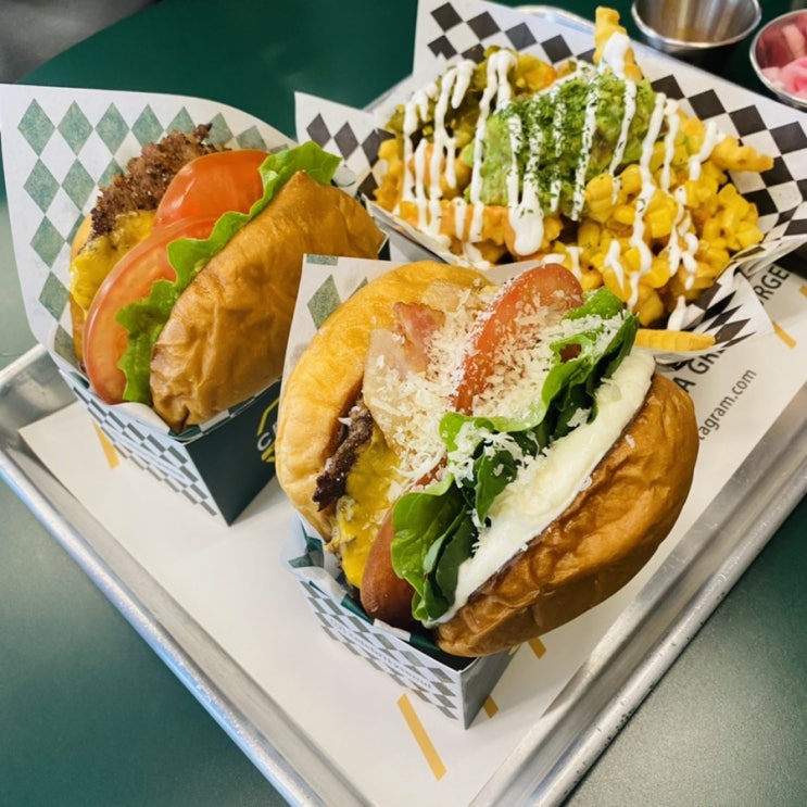  셀러브리티버거 메뉴 추천 후기 한티맛집