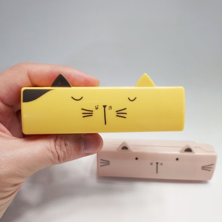  귀여운 고양이 캐릭터 휴대용 미니 접이식 먼지 찍찍이 돌돌이 실리콘 테이프롤러 개털 제거기 솔직 사용후기