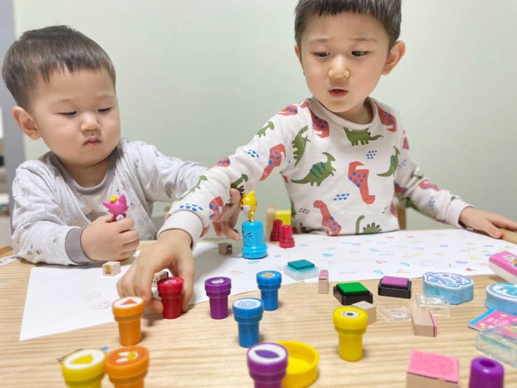  집콕놀이 추천! 스탬프놀이 추천해요!