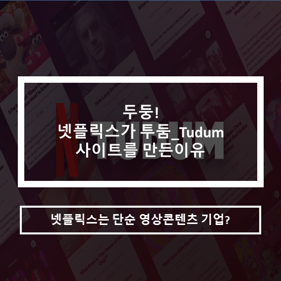 두둥!넷플릭스가 투둠_Tudum사이트를 만든이유