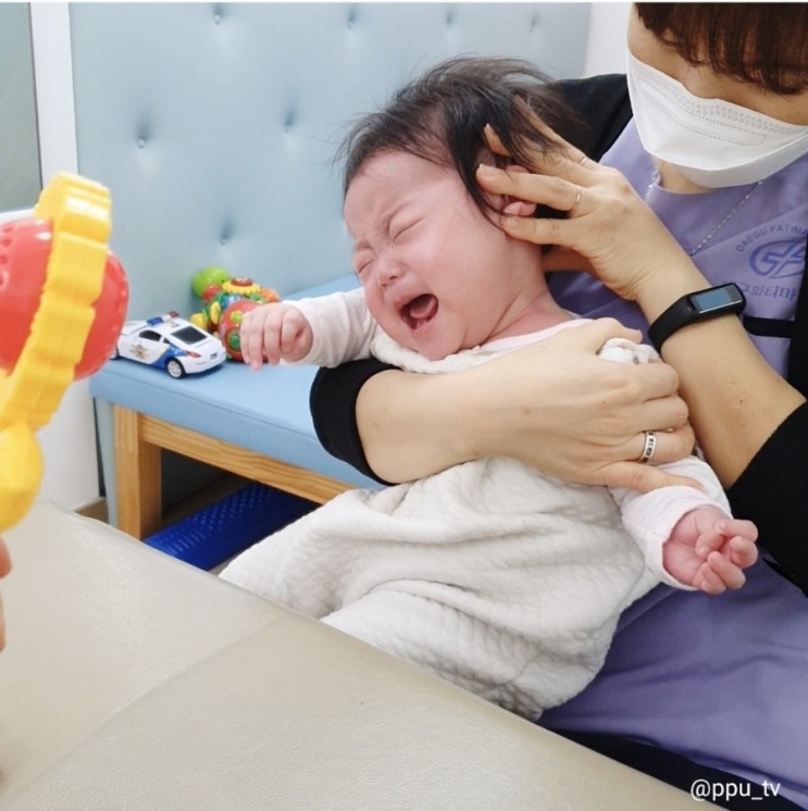 [아기사경] 3개월 만에 첫 물리치료 받은 후기 | 6개월아기 (ft.파티마병원 소아재활과)