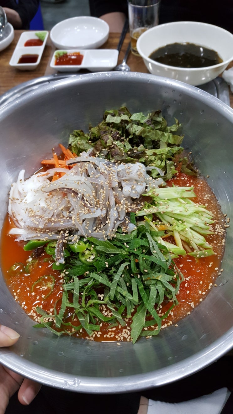  인천 구월동 오징어물회 +회 내돈내산