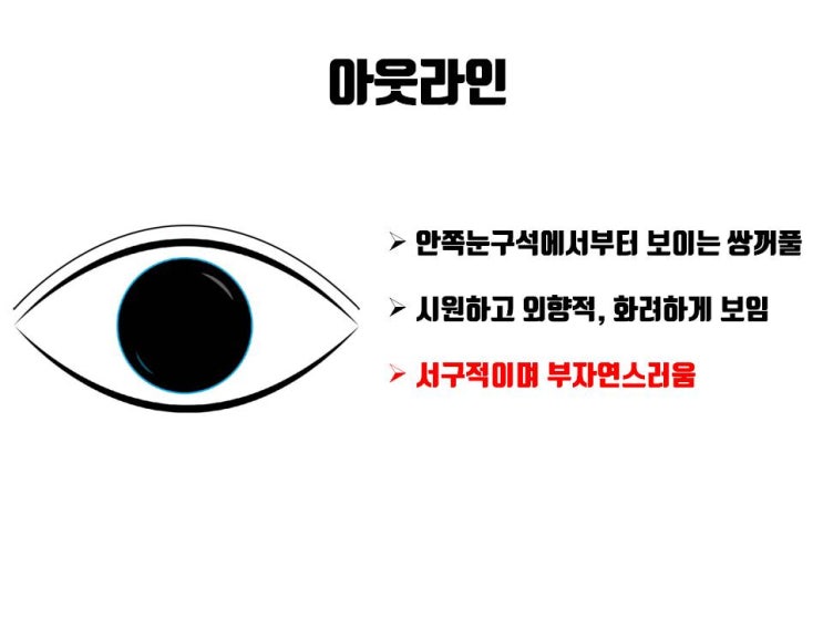  쌍수 아웃라인 쉽지는 않지만 쌍수 아웃라인 재수술로 교정할 수 있어요!!!