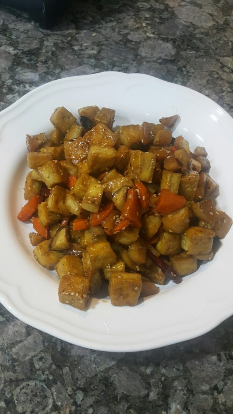  두부요리 / 밥반찬 중 엄지 척! 두부간장조림볶음_술안주