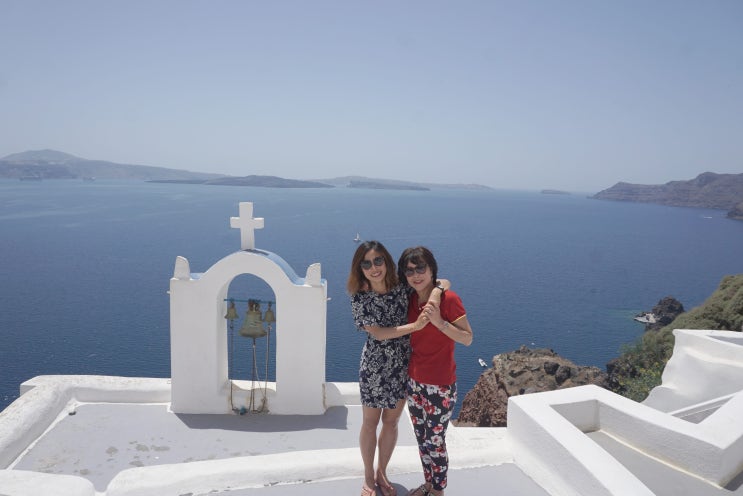 산토리니 여행 : 60대 엄마와 그리스 여행 (그리스 물가 , 선셋 뷰포인트 위치 첨부)