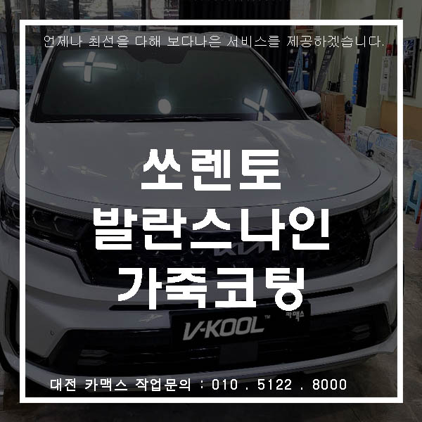  대전 신차패키지 발란스나인 가죽코팅 후기