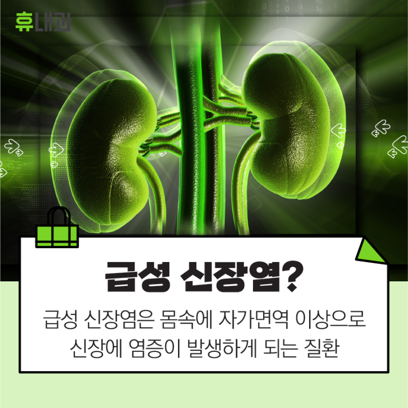 급성 신염으로 인한 단백뇨 및 혈뇨의 증상