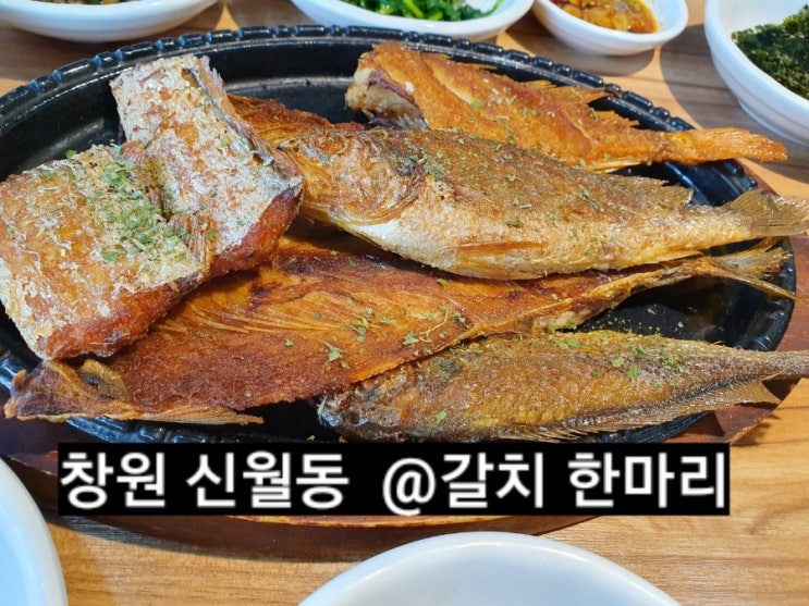 창원 신월동 갈치한마리 생선구이 정식 !