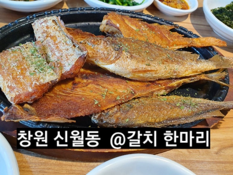  창원 신월동 갈치한마리 생선구이 정식 !