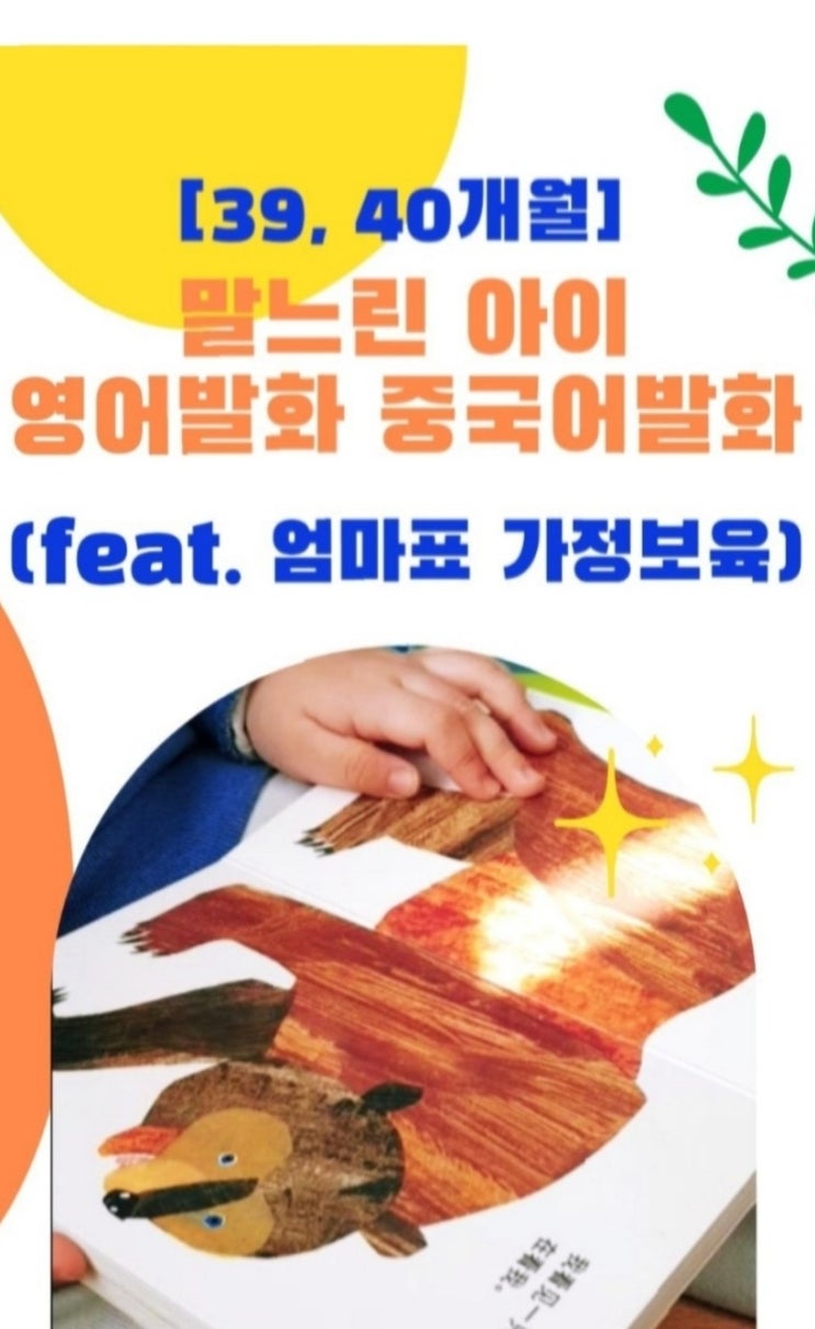   39, 40개월] 말느린 아이 영어발화 중국어발화 (feat. 엄마표 가정보육)