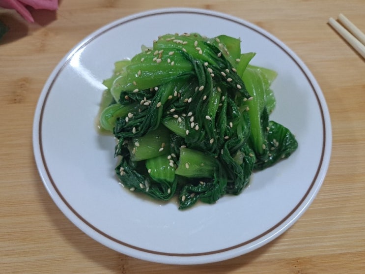  청경채나물 청경채무침 혈관건강에 좋은 청경채나물 만드는법