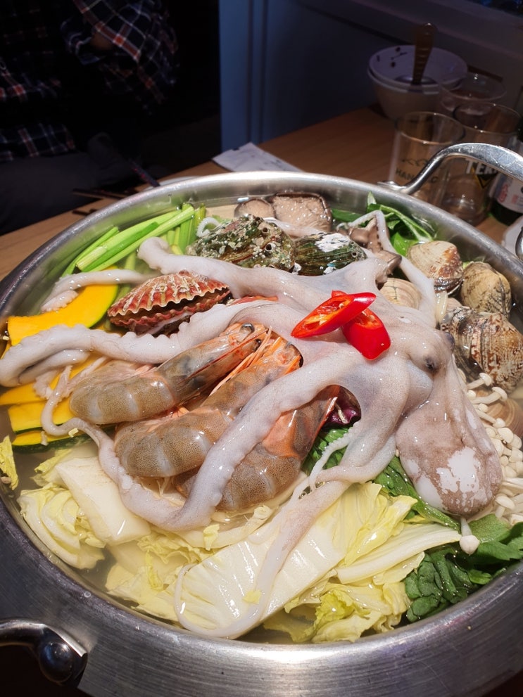  한남대교 방이동 술집 데이트 낮술하기좋은곳 연포탕 방어회 소맥
