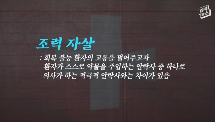  조력 자살 (존엄사)
