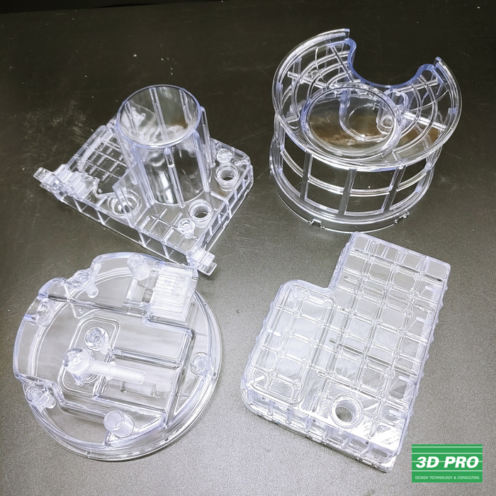 3D 프린팅 여러가지 투명 시제품 출력물/3D 프린터 시제품 출력/SLA 레이저 방식/ABS Like 레진 소재 /쓰리디프로/3D프로/3DPRO