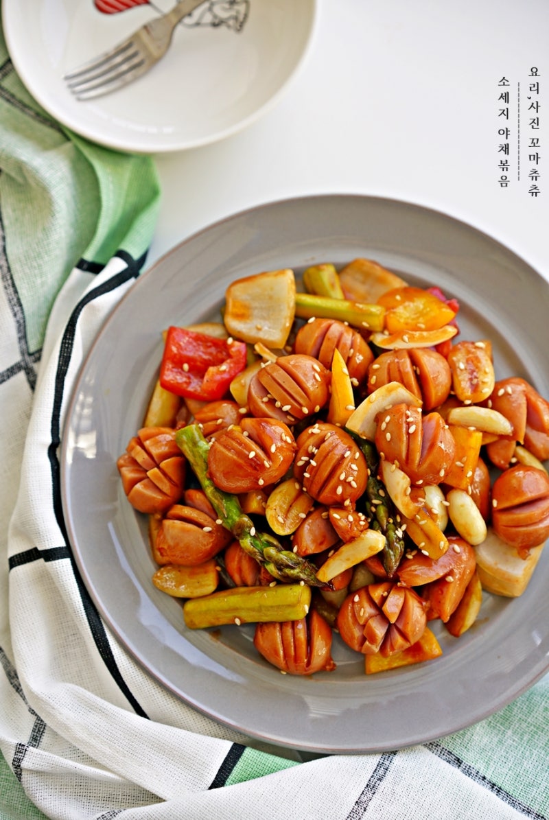 소세지야채볶음 초간단 맛보장 쏘야볶음 레시피! 비엔나 소세지 볶음 요리