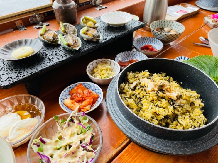  거제도 전복톳밥정식 : 오션뷰가 최고인 성포끝집에서 거제도 여행 마무리!(내돈내산)