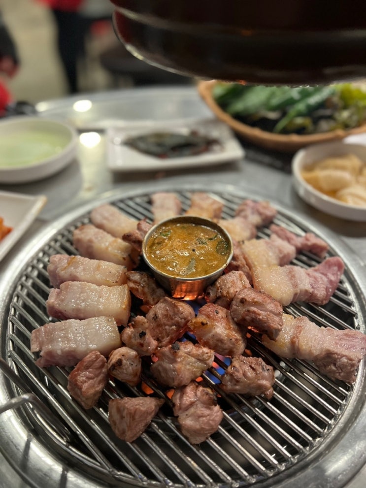  용봉동 전철우사거리 맛집 "제주돈사촌" 먹부림 / 방꾸미기 / 아이디어스 / 석고방향제 / 선인장