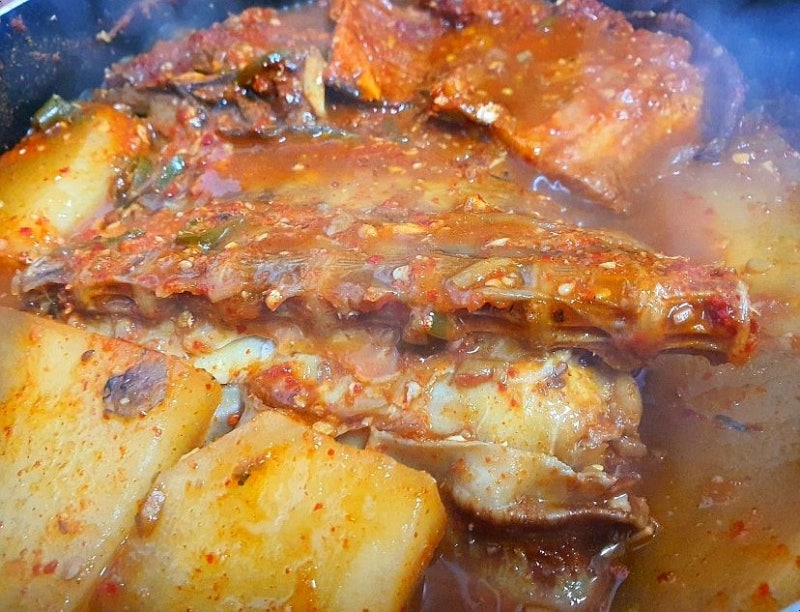 말린생선 조림/양념장 만들어 민어조림하는 법!!